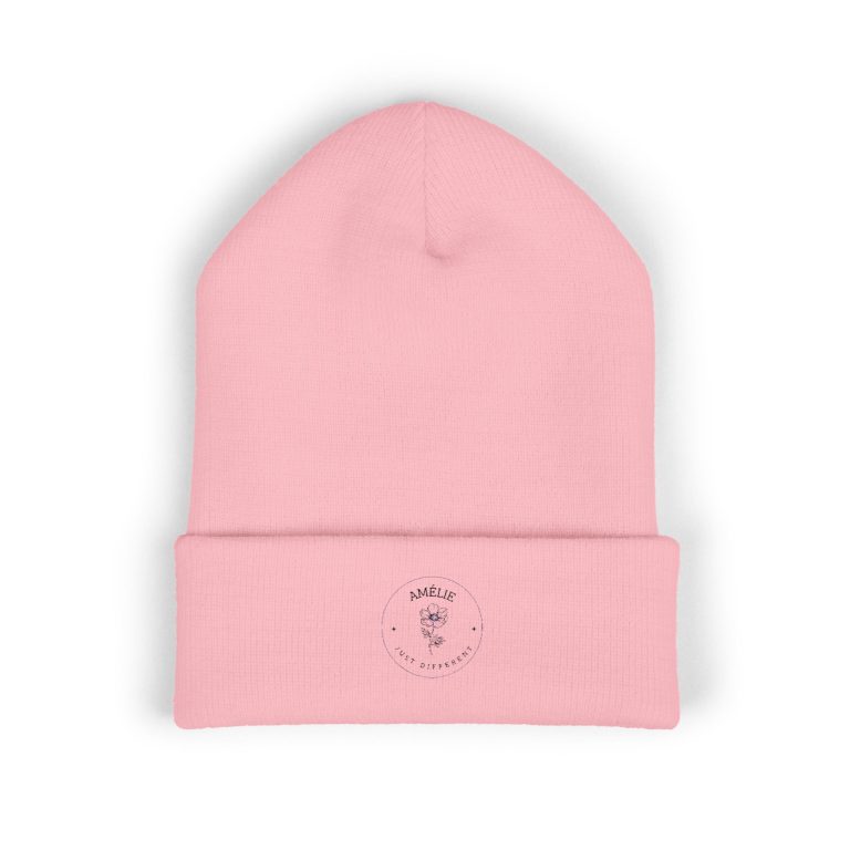Cozy Classic Cuffed Beanie - Embroidered Winter Hat, Unisex Knit Cap, Gift for Him, Her, Holiday Accessory, Winter Fashion - Afbeelding 5