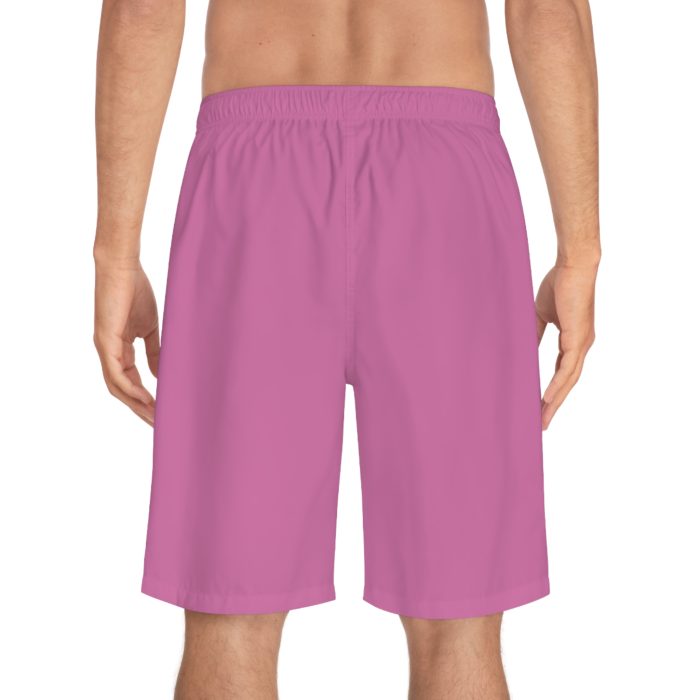 Personalized Pink Men's Board Shorts - 'Amélie Just Different' - Afbeelding 4