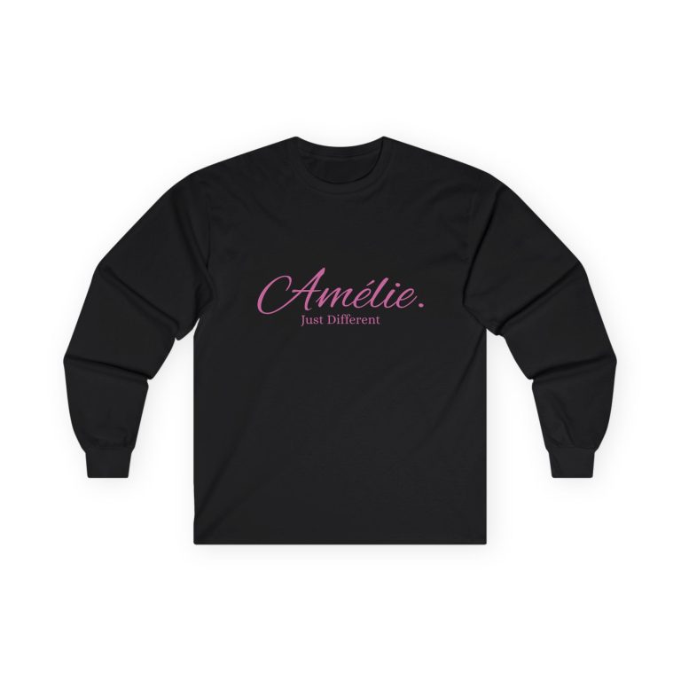 Unisex Long Sleeve Tee - "Amélie. Just Different" Quote Tee