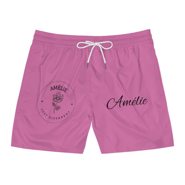 Pink Swim Shorts for Men | Beachwear, Summer Vibes, Pool Party, Vacation Essentials, Unique Gift