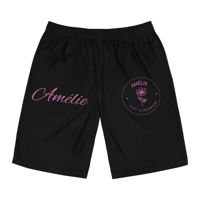 Copy of Personalized Pink Men's Board Shorts - 'Amélie Just Different'