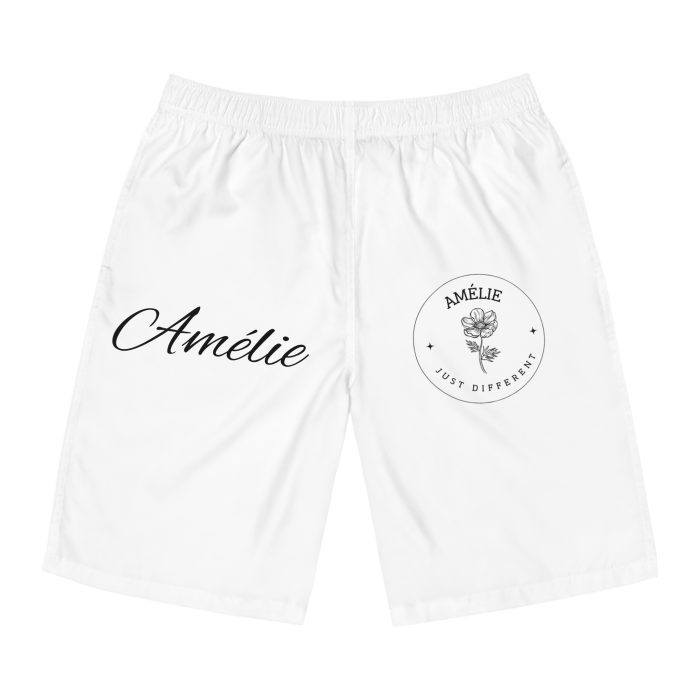 Copy of Personalized Pink Men's Board Shorts - 'Amélie Just Different'