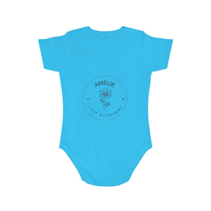 Personalized Floral Short Sleeve Baby Bodysuit | Cute Baby Shower Gift, Newborn Outfit, Unique Infant Clothes. - Afbeelding 8