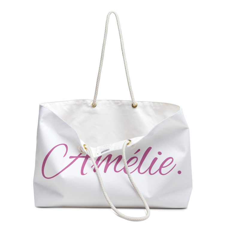 Pink Weekender Bag - Stylish Travel Tote for Amélie - Afbeelding 3