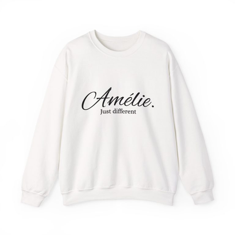 Amélie Just Different Crewneck Sweatshirt - Unisex Oversized Style, Perfect for Casual Wear & Gifts