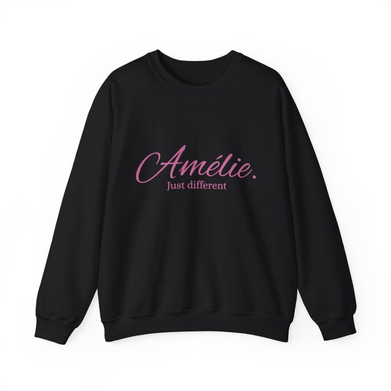 Amélie Just Different Crewneck Sweatshirt - Unisex Oversized Style, Perfect for Casual Wear & Gifts