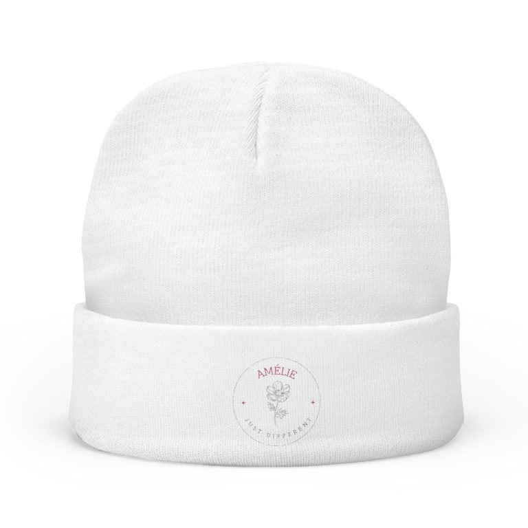 Embroidered Knit Beanie - Amélie Design for Cozy Style