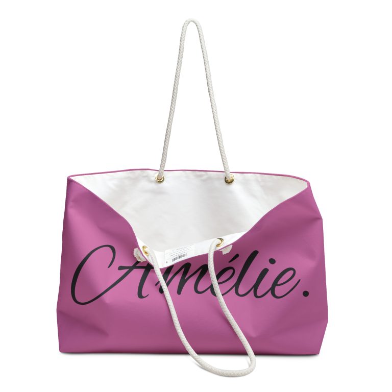 Pink Weekender Bag - Stylish Travel Tote for Amélie - Afbeelding 3