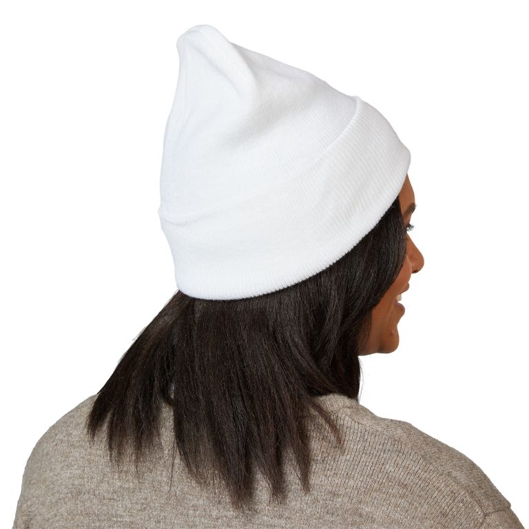 Cozy Classic Cuffed Beanie - Embroidered Winter Hat, Unisex Knit Cap, Gift for Him, Her, Holiday Accessory, Winter Fashion - Afbeelding 4