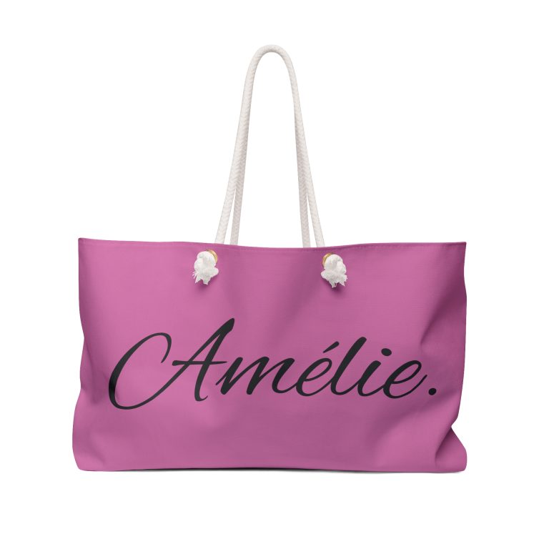 Pink Weekender Bag - Stylish Travel Tote for Amélie