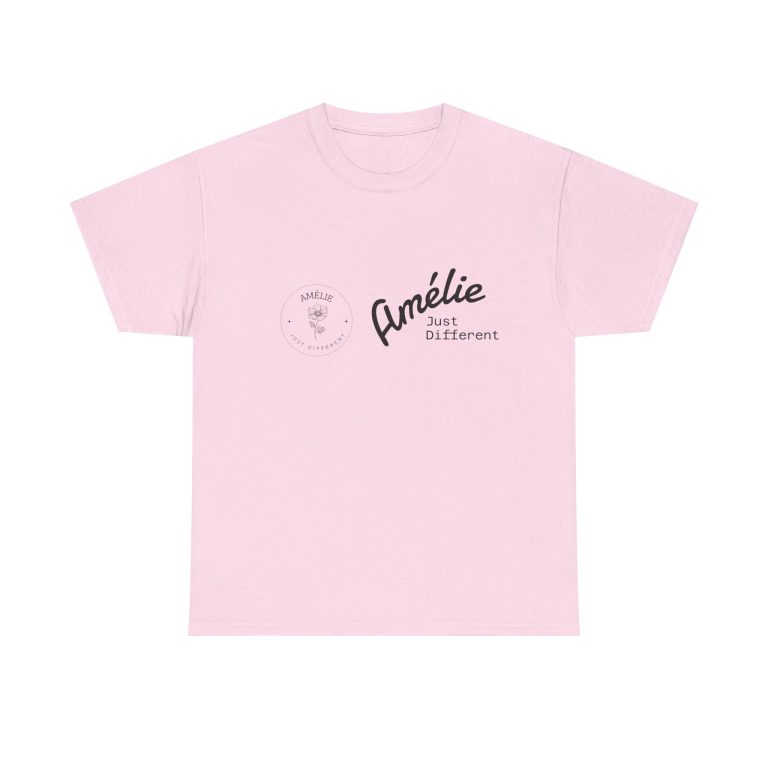 Amélie Just Different Unisex Heavy Cotton Tee, Casual T-Shirt, Gift for Her, Eco-Friendly Clothing, Motivational Shirt. - Afbeelding 5